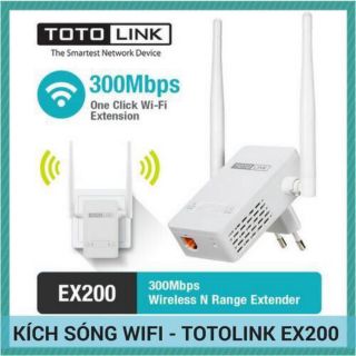Kích Sóng Wifi Totolink EX 200 Tốc Độ 300Mbps Chính Hãng _BH 24 Tháng