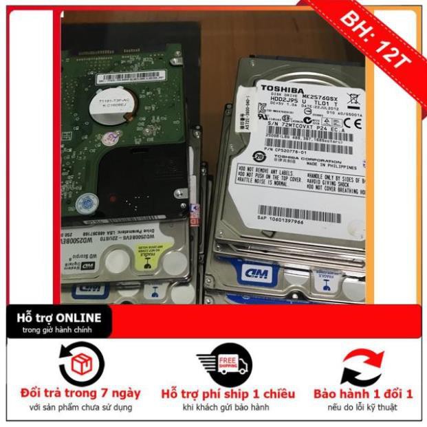 [BH 12TH] ⚡️[Ổ HDD bóc máy] Ổ cứng cũ bóc 2.5 250G good Laptop làm box di động