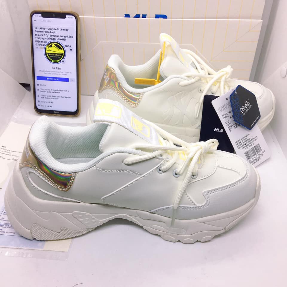 [ FREE SHIP ] Giày thể thao sneaker M L B  trắng phối chứ NY HOLO  full size, full bill box hàng 1:1 | BigBuy360 - bigbuy360.vn