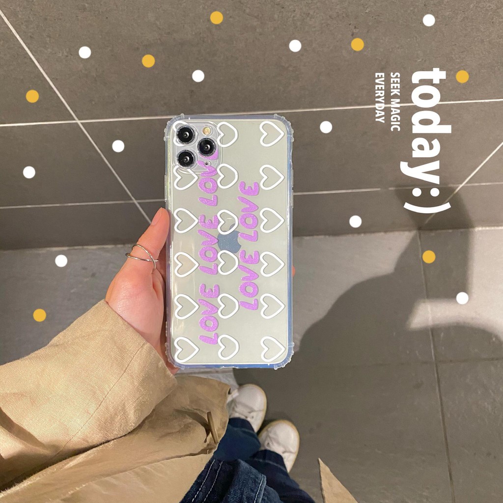 Ốp lưng / Case Iphone Tim holo trong Alder