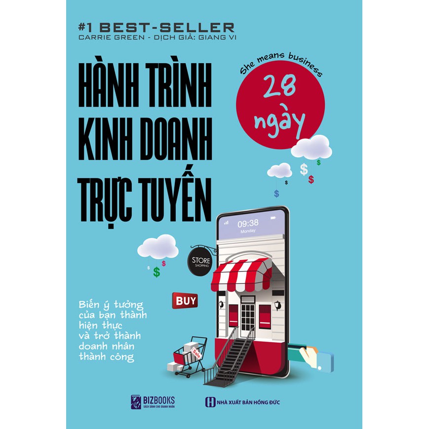 Sách Hành Trình Kinh Doanh Trực Tuyến 28 Ngày + Tặng kèm bút nhiều màu sắc