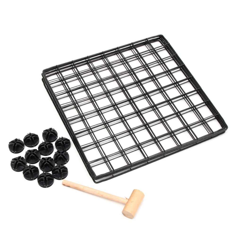 LƯỚI SẮT SƠN TĨNH ĐIỆN ĐEN CHỐNG GỈ SÉT - 35*45CM - LẮP RÁP ĐA NĂNG LÀM KỆ SÁCH - KỆ TRANG TRÍ - CHUỒNG QUÂY THÚ CƯNG