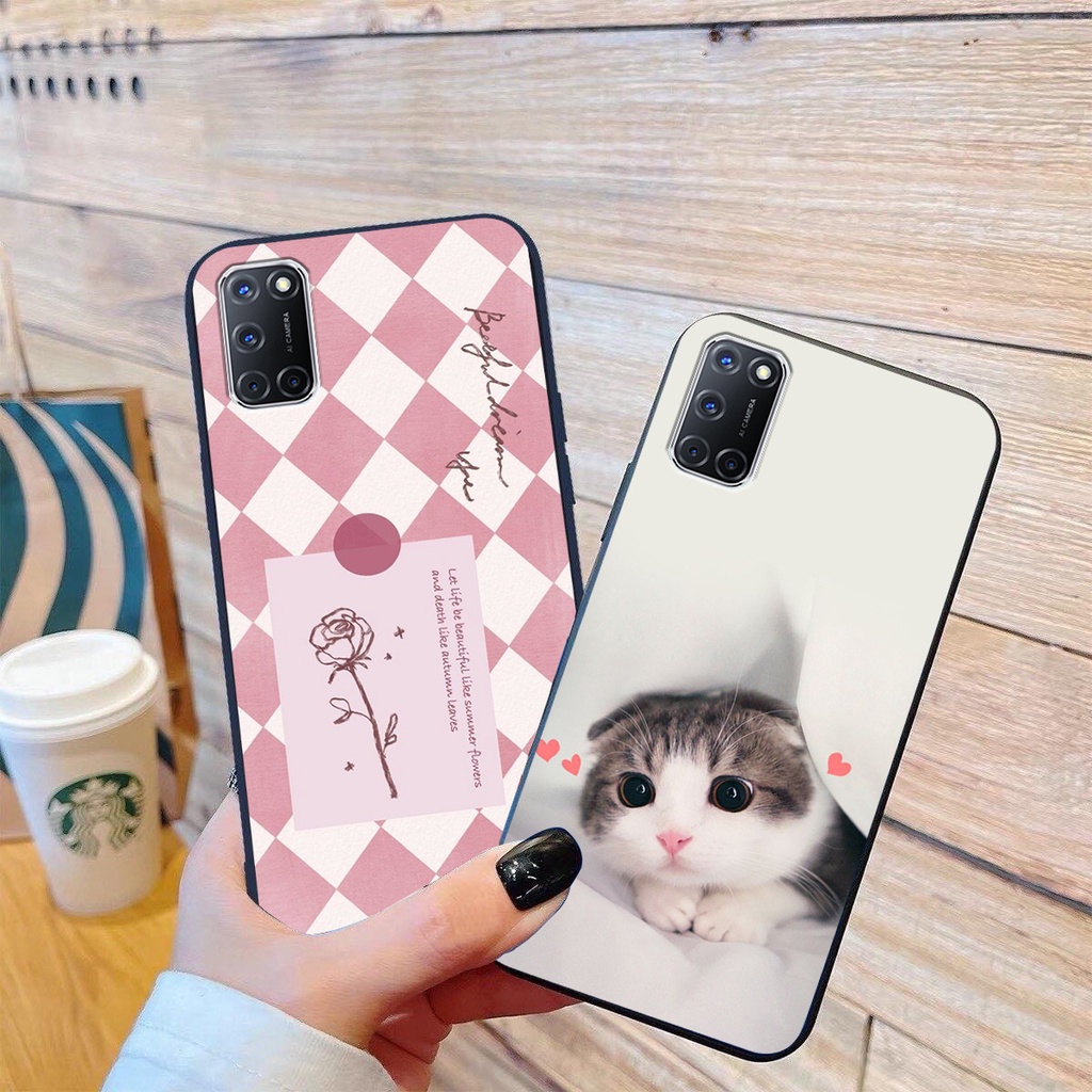 Ốp lưng Oppo A52 / A92 in hình cao cấp mẫu kẻ caro,mikenbe@r siêu hot