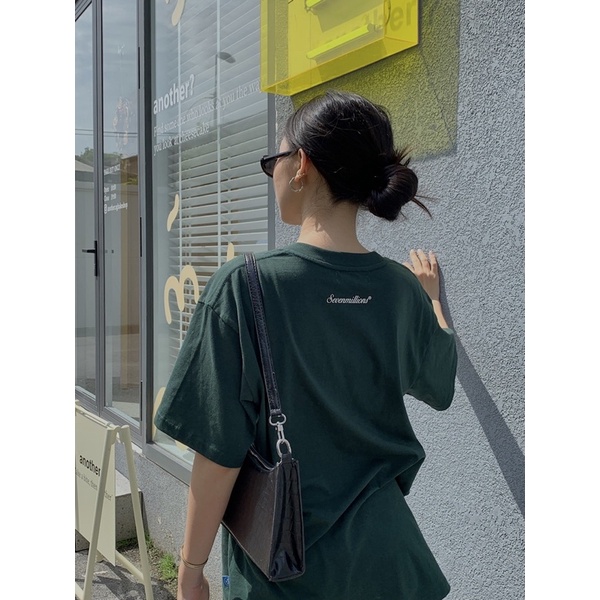 Áo thun 7millions Basic 5.0 - Màu xanh Matcha - Unisex - Form oversize
