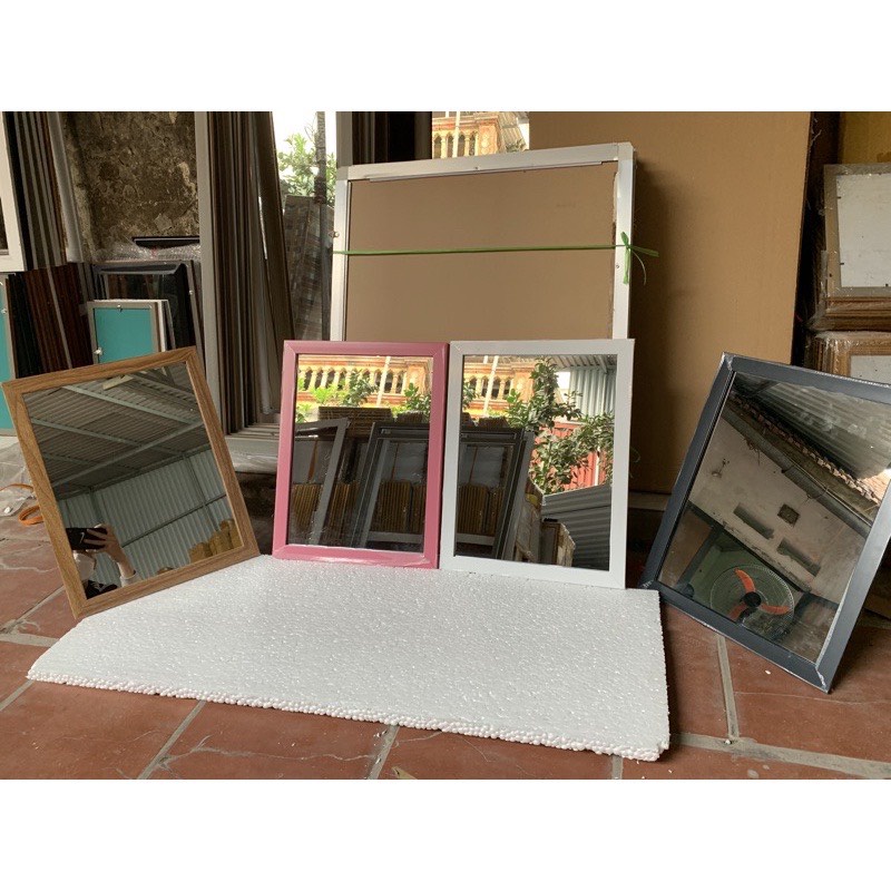 Gương soi mặt treo tường, để bàn giá rẻ Kt (30x42)cm.