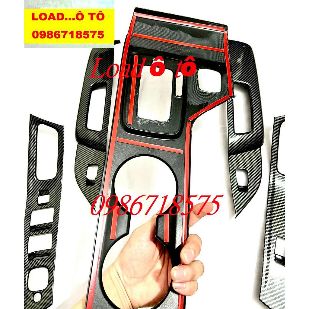 Ốp Nội Thất Carbon Mazda BT50 2020-2016 Mẫu Vân Carbon Cao Cấp