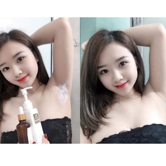 TRIỆT LÔNG ♥️FREESHIP♥️ KEM TẨY LÔNG và SERUM TRIỆT LÔNG VĨNH VIỄN Triệt Tẩy lông tay, chân, nách, bikini