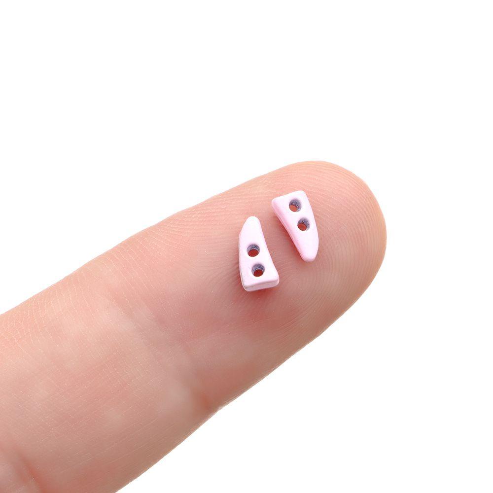 BEBETTERM Set 20 Nút Sừng Mini Màu Sắc Ngọt Ngào Siêu Nhỏ Làm Quần Áo Thủ Công DIY
