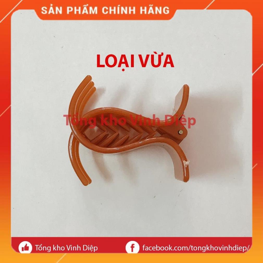 Kẹp càng cua 5 răng, kẹp tóc càng cua nhựa bền đẹp nhiều màu