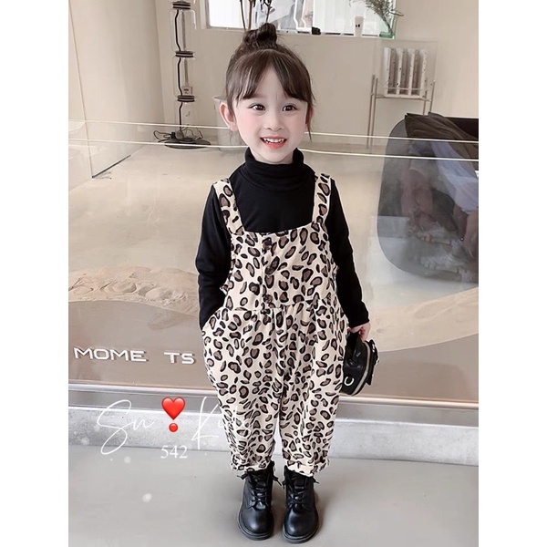 Bộ yếm beo áo cổ 7 phân cực ấm và kute cho bé - BYB