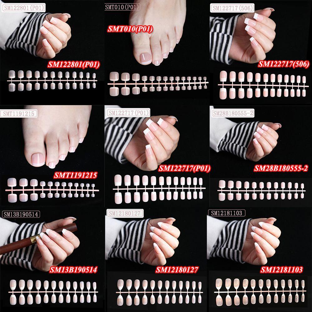 Móng Tay Giả Tự Nhiên Hình Trăng Lưỡi Liềm