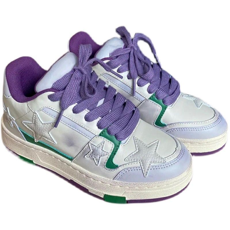 Spring 2022 new national fashion niche all-match low-top white shoes star casual skate shoes for women ins fashion BhQ3