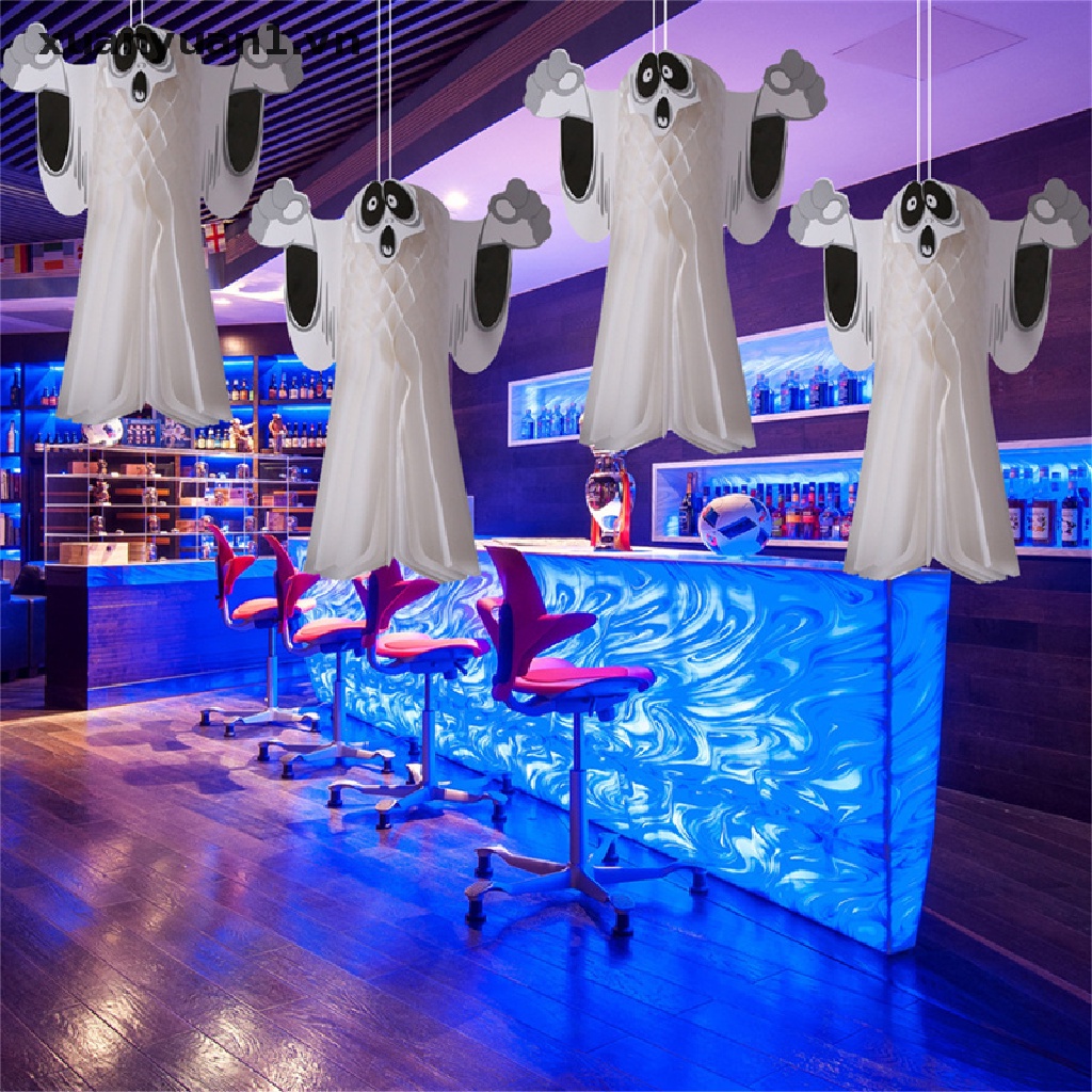 Phụ Kiện Treo Trang Trí Halloween Hình Ma Quỷ Bằng Giấy Độc Đáo