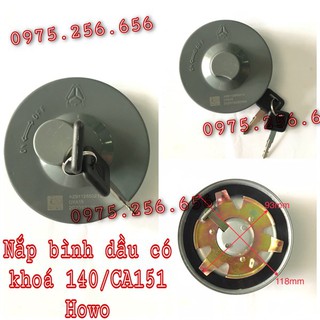 Phụ tùng hùng lỳ Nắp bình dầu có khoá 140/CA151 Howo