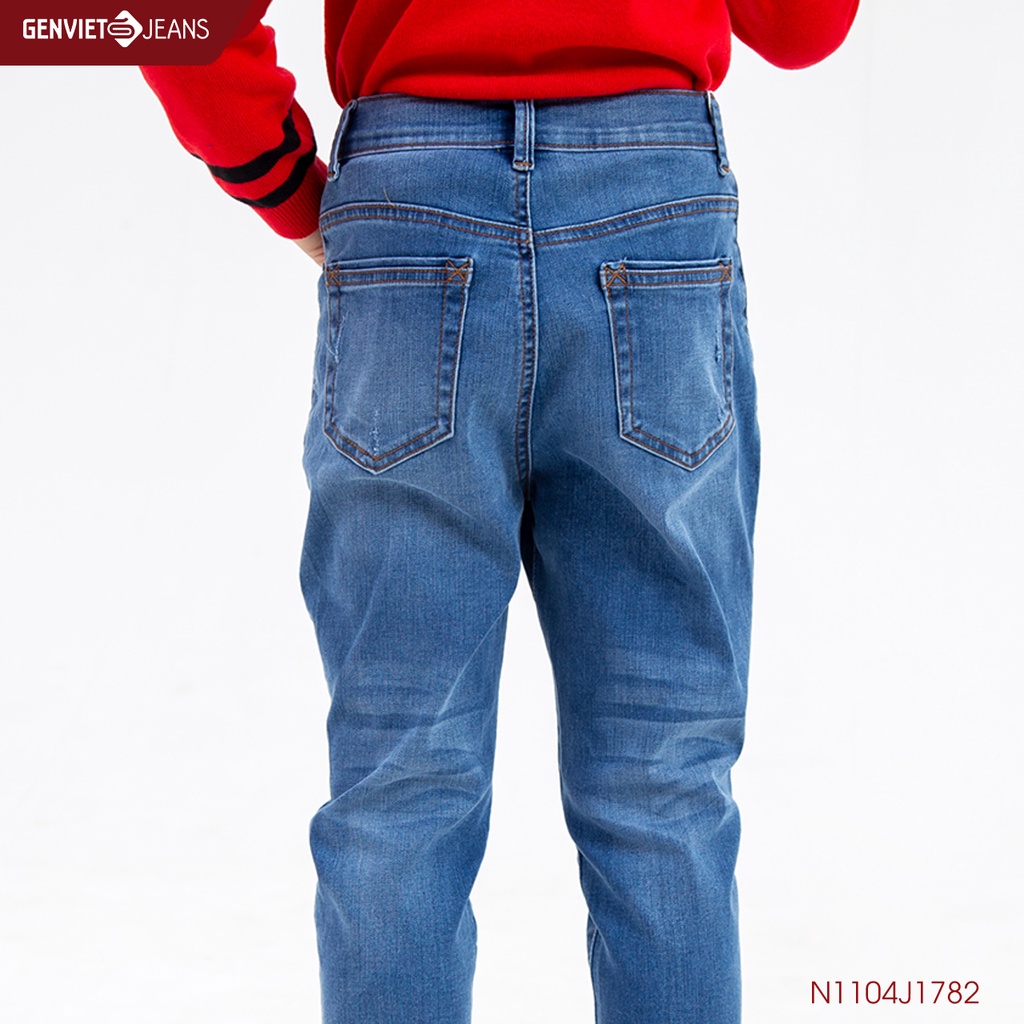 Quần Dài Jeans Bé Trai Col Thụng GENVIET N1104J1782