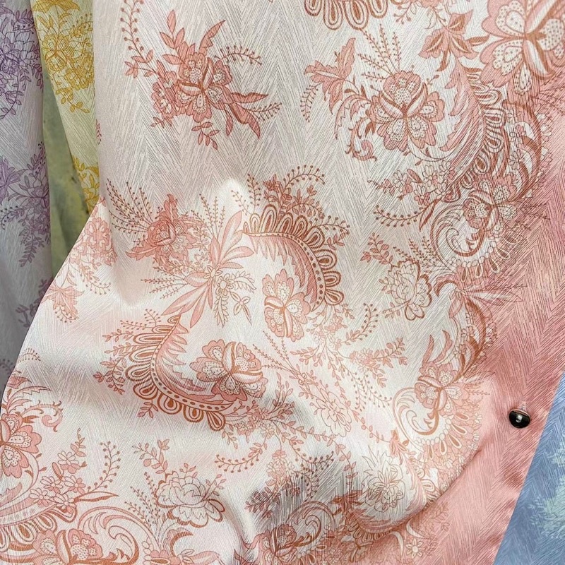 bộ ngủ mặc nhà pijama lụa xước cao cấp Quảng Châu khăn thái