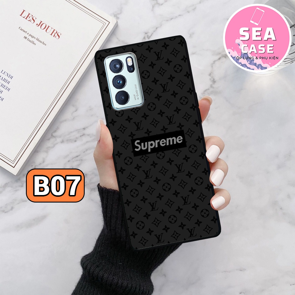 Ốp lưng Oppo RENO 6 5G - RENO 6Z 5G - A16, ốp nhựa chống trầy,chống va đập hình guccii,supr đẳng cấp,siêu bền