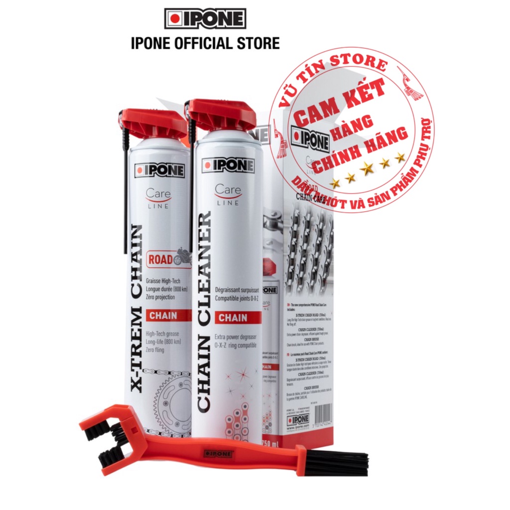Bộ Vệ Sinh Chăm Sóc Sên/Xích Ipone Road Chain Care Pack