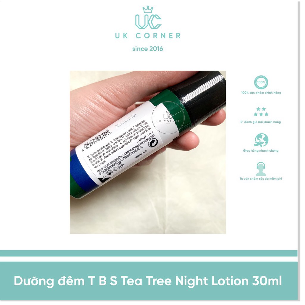 [Mã giảm giá mỹ phẩm chính hãng]] Dưỡng đêm The Body Shop Tea Tree Night Lotion 30mL