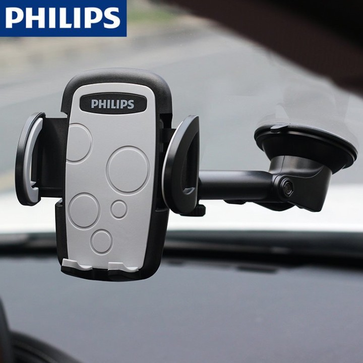 Giá đỡ điện thoại gắn taplo ô tô, cài hốc gió điều hòa cao cấp nhãn hiệu Philips DLK35002 - Bảo hành 12 tháng