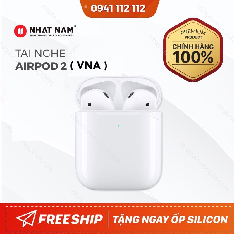 Chính Hãng mã VN/A- Tai nghe Airpod 2 Nguyên Seal- Hàng chính hãng VN phân phối