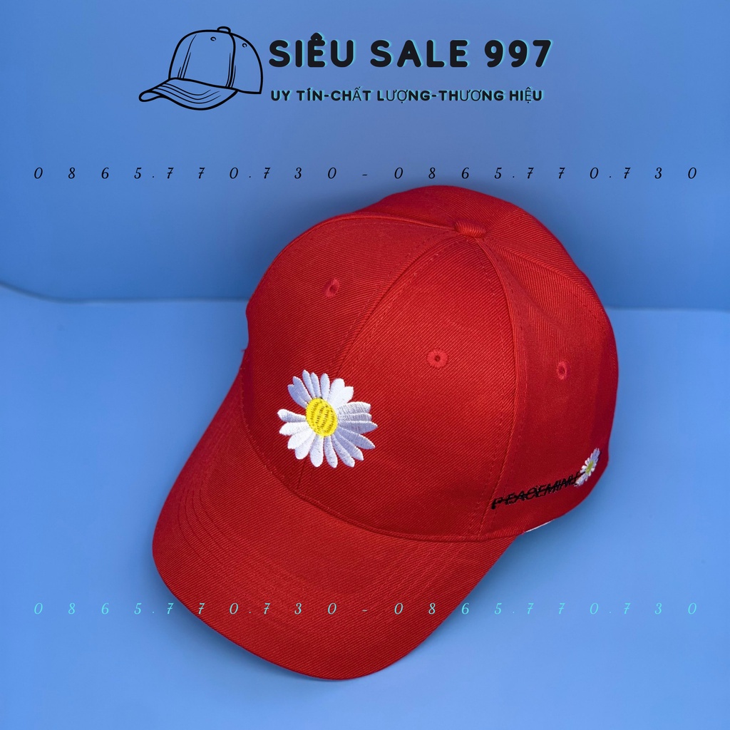 MŨ LƯỠI TRAI HOA CÚC SAM SUM THỜI TRANG NAM NỮ CÁ TÍNH