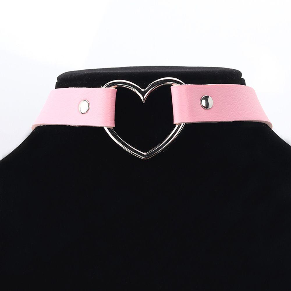 Vòng Cổ Choker Mặt Trái Tim Phong Cách Harajuku Punk