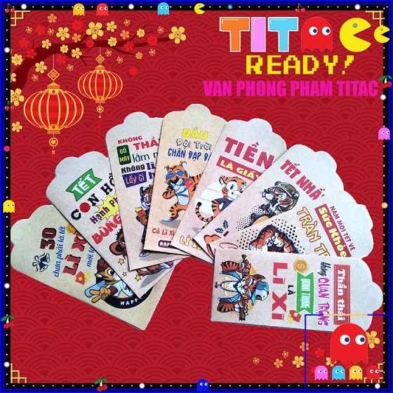 Bao Lì Xì Tết 2022 Giá Sỉ Rẻ Đẹp Hình Con Hổ Siêu Độc Lạ Màu Retro