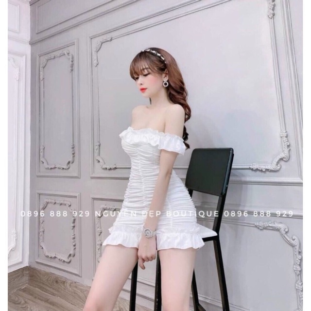 [Mã SKAMA06 giảm 8% tối đa 50K đơn 250K] Đầm body nhún siêu sexy