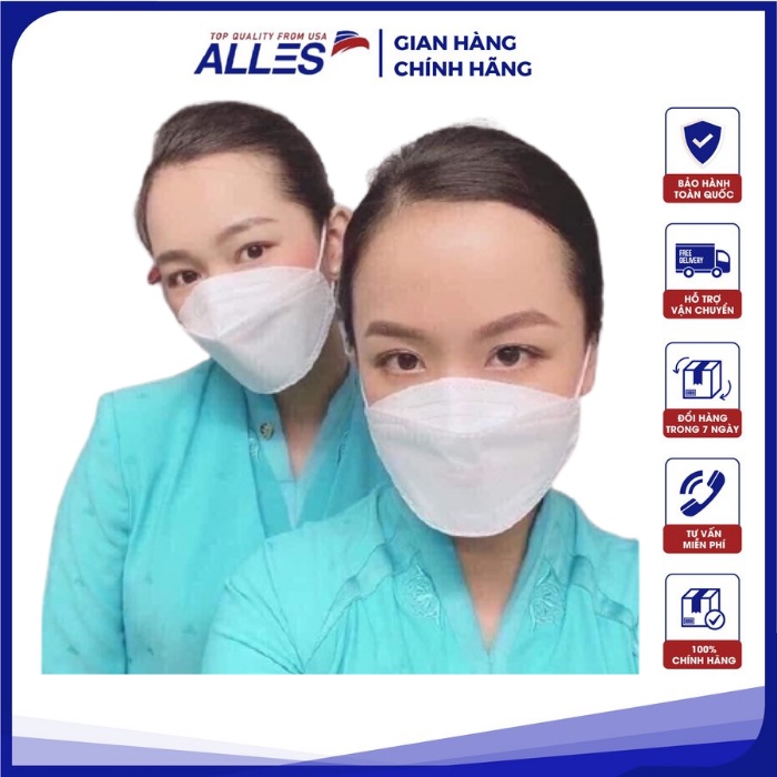 Khẩu trang KF94 1 thùng 300 cái y tế 4D kháng khuẩn chống bụi mịn
