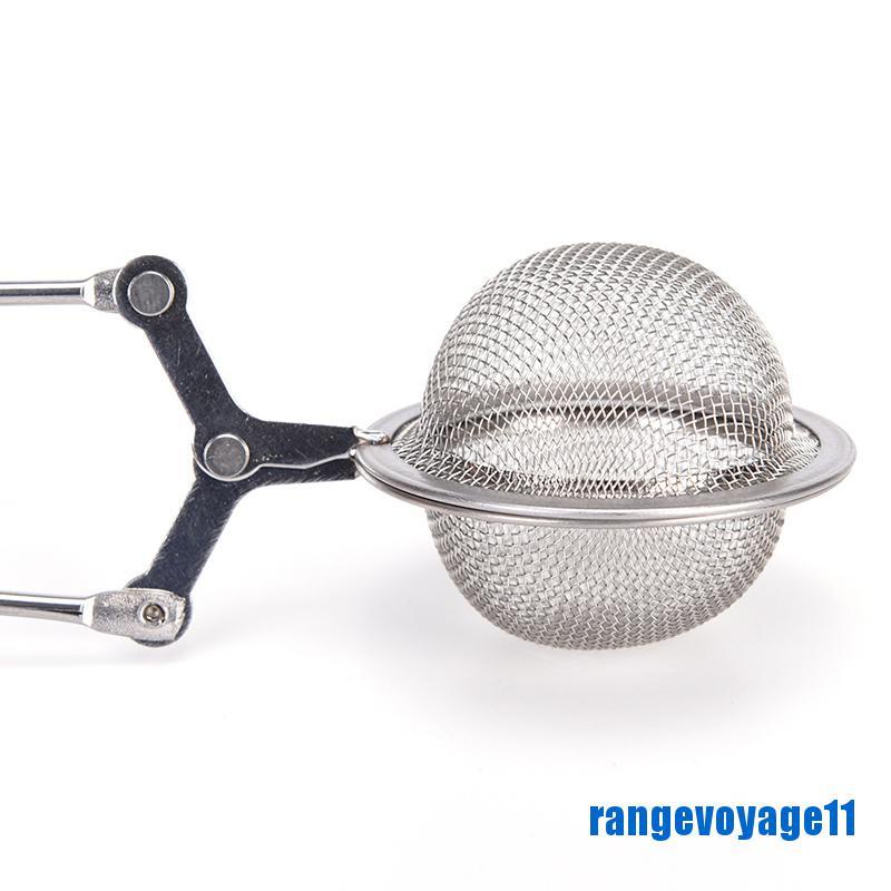 Dụng Cụ Lọc Trà Cầm Tay Hình Quả Bóng Bằng Thép Không