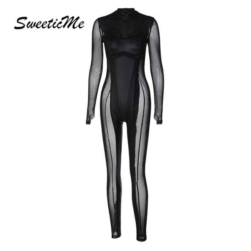Bodysuit Tay Dài Cổ Tròn Dáng Ôm Thời Trang   Quyến Rũ Cho Nữ