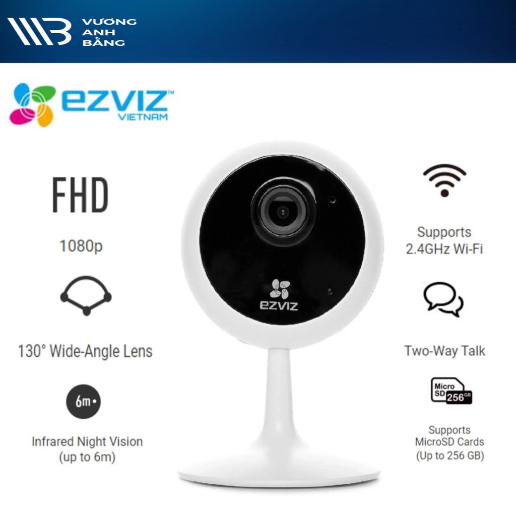 Camera IP Wifi HIK EZVIZ CS-C1C-B 2.0MP 1080P- Hàng Chính Hãng