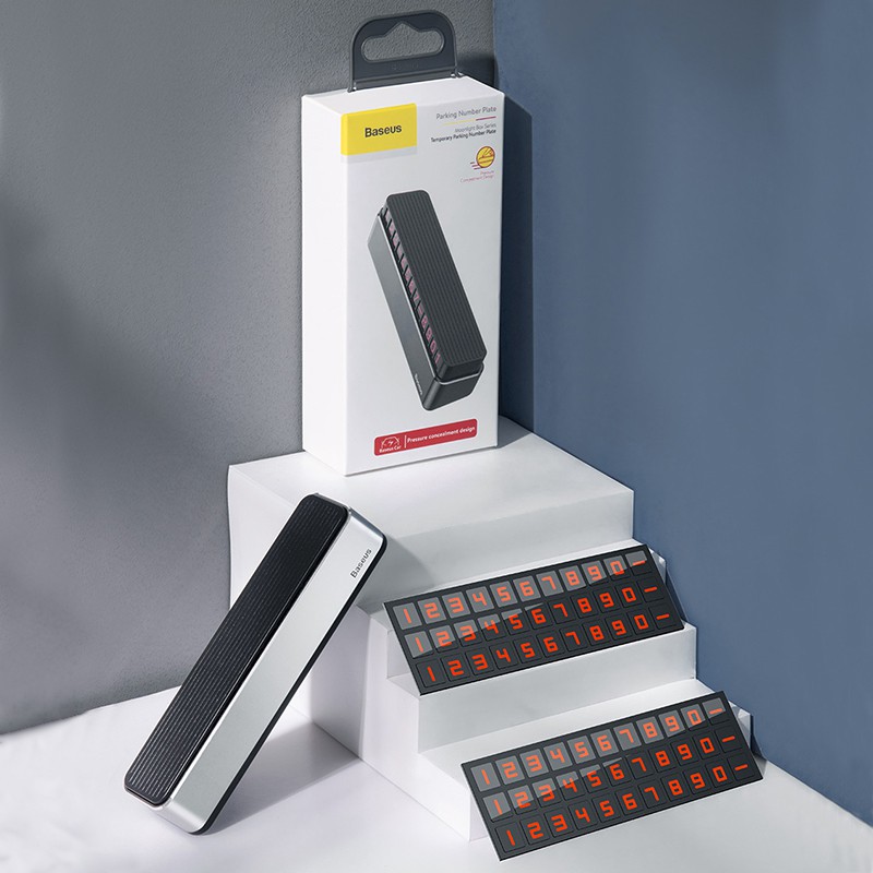 Bảng thông báo số điện thoại chủ xe có phản quang thiết kế sang trọng thông minh dùng trên xe ô tô - Baseus | BigBuy360 - bigbuy360.vn