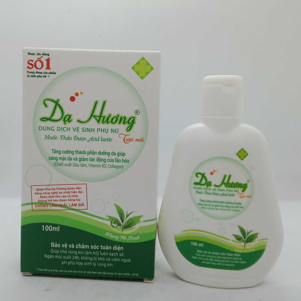 Dung Dịch Vệ Sinh Phụ Nữ Dạ Hương Trà Xanh mới 100ml