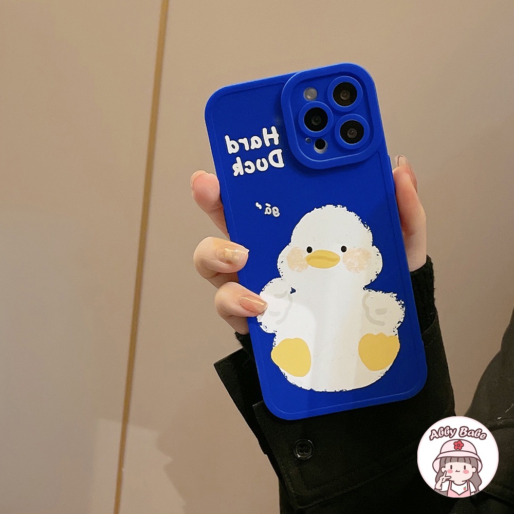Ốp Điện Thoại TPU Mềm Chống Sốc In Hình Vịt Klein Hoạt Hình Cho IP 13 12 11 Pro Max XR 8 7 Plus