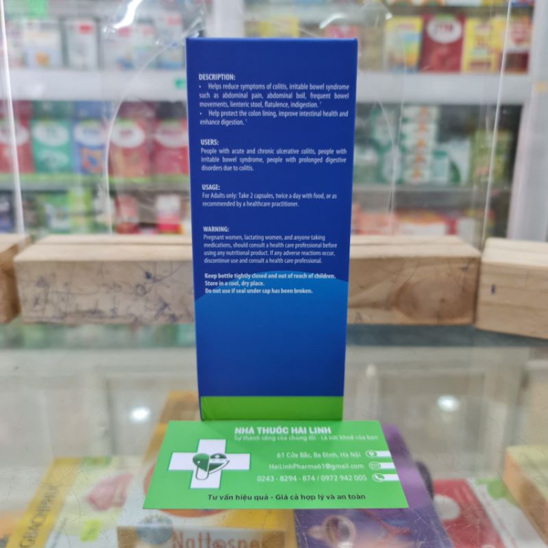 Viên uống Viêm đại tràng Cos Health Usa ⚡ Nhập khẩu Mỹ ⚡ Hộp 30 viên Giúp giảm rối loạn tiêu hóa, Viêm đại tràng co thắt