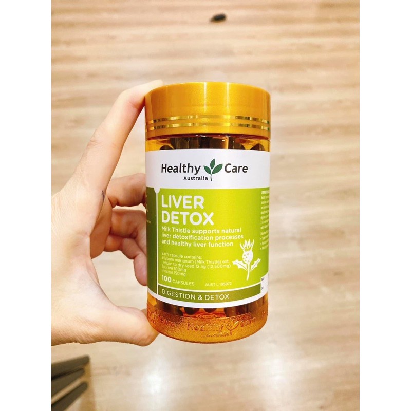 Giải Độc Gan Healthy Care 100v [MẪU MỚI 2021] thanh lọc cơ thể, đẹp da, chống lão hoá