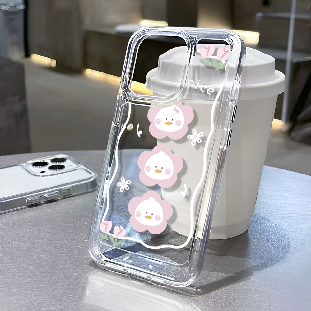 Ốp Điện Thoại Trong Suốt Họa Tiết Hoa Đào Cho iphone 14 Pro Max 14 Plus 13 11 12 7Plus X XR
