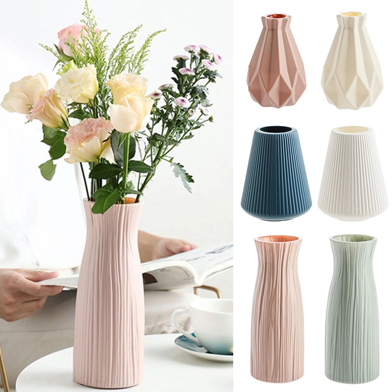 Bình Hoa Nhựa Giả Gốm Sứ Phong Cách Bắc Âu Hiện Đại Trang Trí Nội Thất Phòng Khách Và Văn Phòng