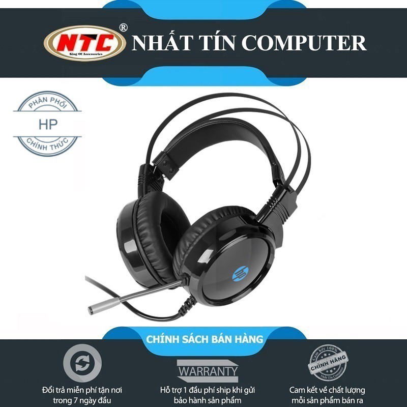 Tai nghe chụp tai Gaming HP H120 màn loa 50mm - Techno/EDM cực tốt (Đen)