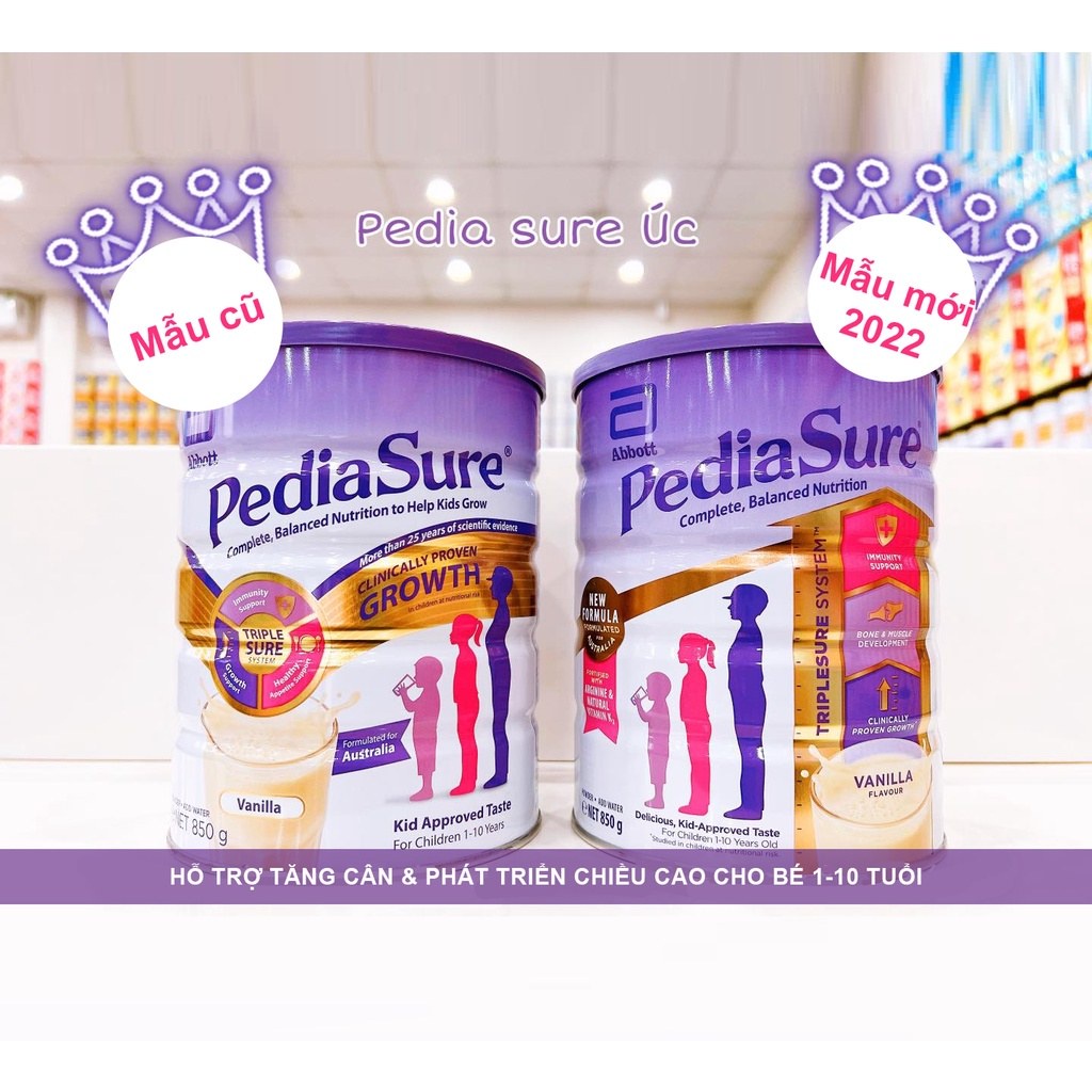 Sữa Pediasure Úc lon 850gr date 2023