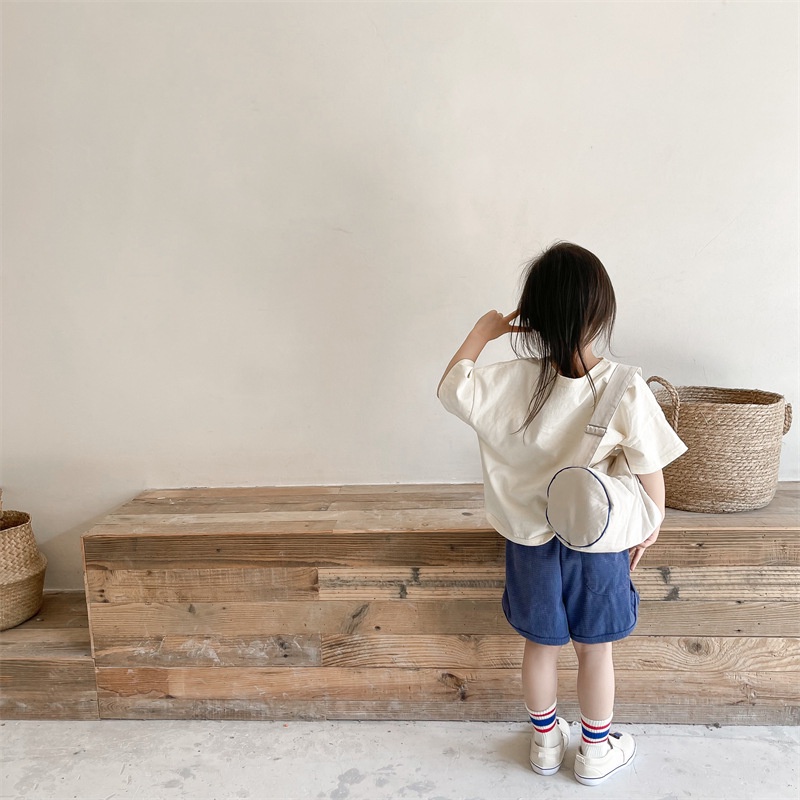 Áo Thun Tay Ngắn Bằng Cotton Thời Trang Mùa Hè Dành Cho Trẻ Em