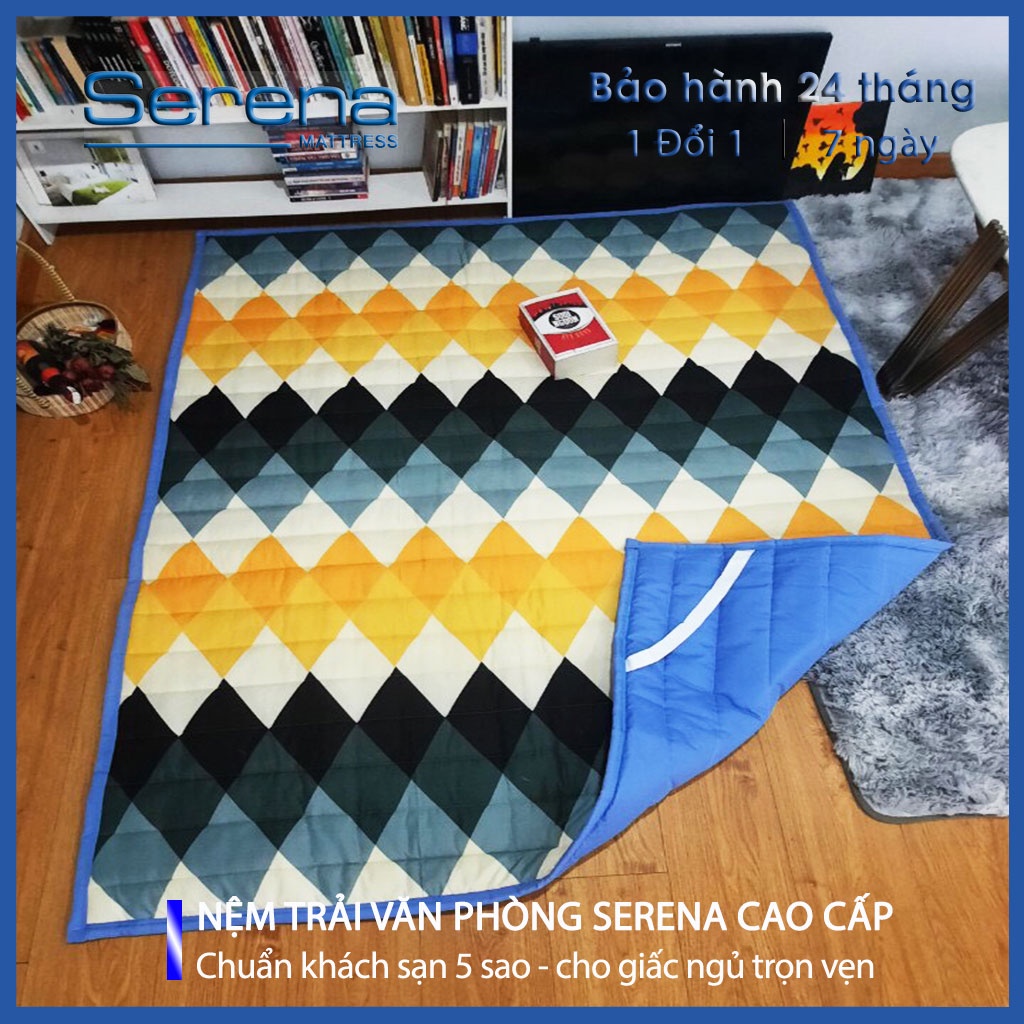 Nệm Đệm Lót Sàn Mỏng SERENA Chính Hãng Đa Năng Nệm Trải Giường Văn Phòng Gấp Gọn Tiện Lợi