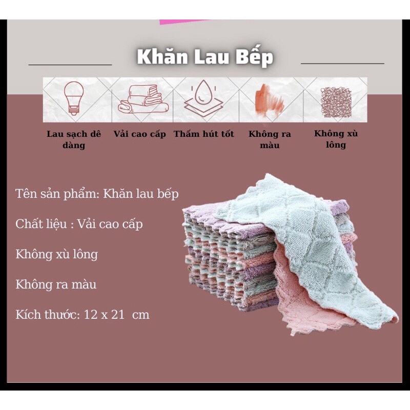 Set 2 Khăn lau bàn đa năng (mềm mịn)