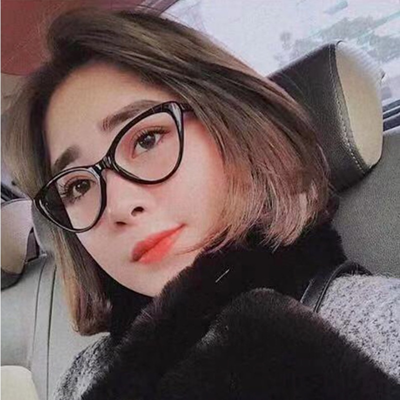 (AIMURUSI) COD Mắt Kính Chống Ánh Sáng Xanh Hình Mắt Mèo Phong Cách INS Thời Trang Cho Nam / Nữ