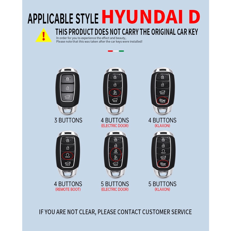 Vỏ Bảo Vệ Chìa Khóa Xe Hơi Hyundai Palisade Seel Veloster Santa Fe Ev Encino Solaris Azera Grandeur Ig Accent