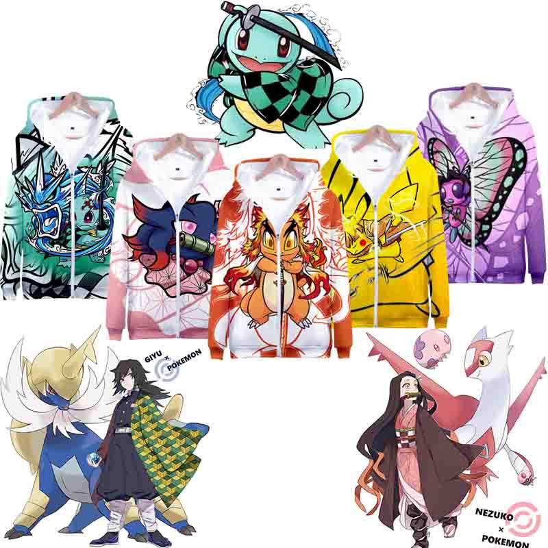 Áo Khoác Tay Dài Có Nón In Hình Pokemon | BigBuy360 - bigbuy360.vn