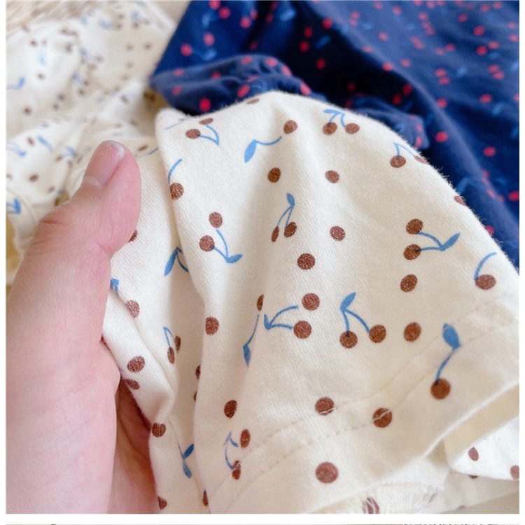 Hàng Mới Về Áo Thun Cotton Tay Phồng Ngắn In Họa Tiết Hoa Anh Đào Phong Cách Nhật Hàn Thời Trang Mùa Hè Cho Bé Gái 2022