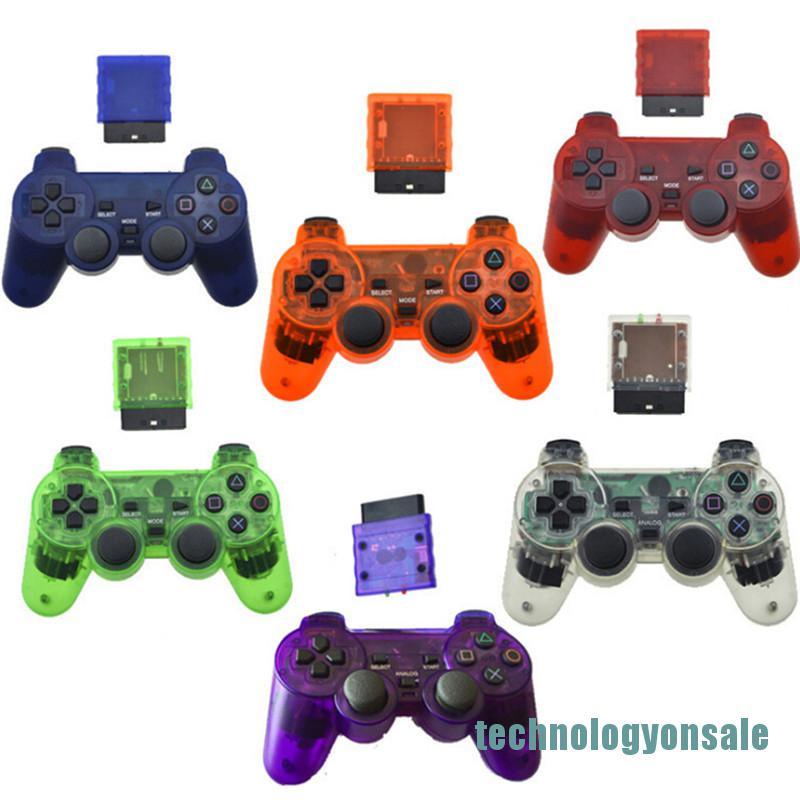 Set tay cầm chơi game không dây 2.4ghz dành cho PS2 - Hàng nhập khẩu